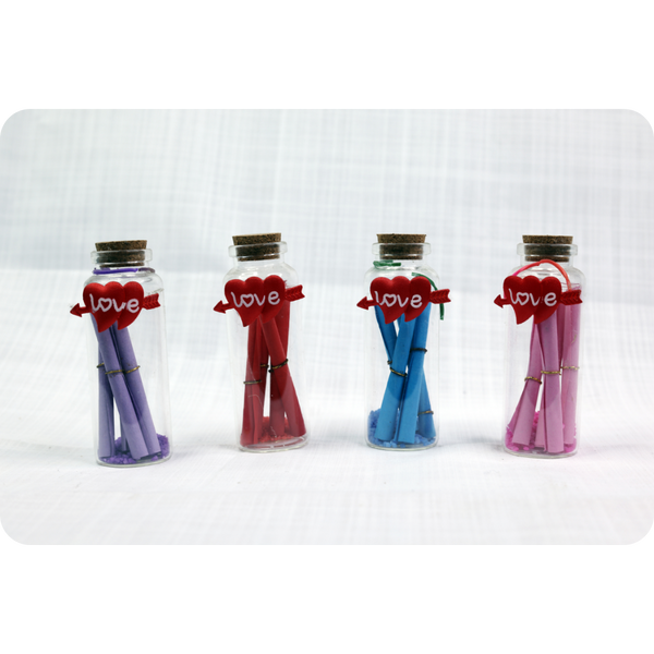 Love Message Bottles (4 Bottles)