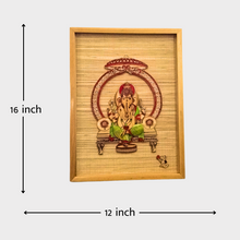 Bamboo God Ganesha - Wall Hanging Frame