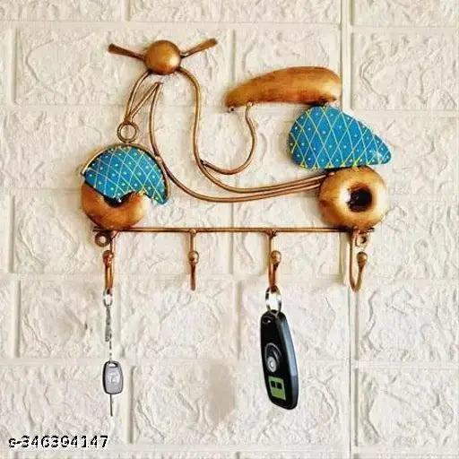 Metal Key Hanger Scooter Wall Hanging